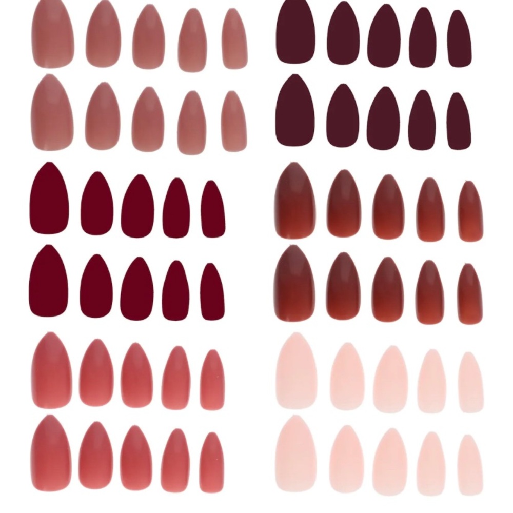 Artificial Colorful Nails. 60ct Packs